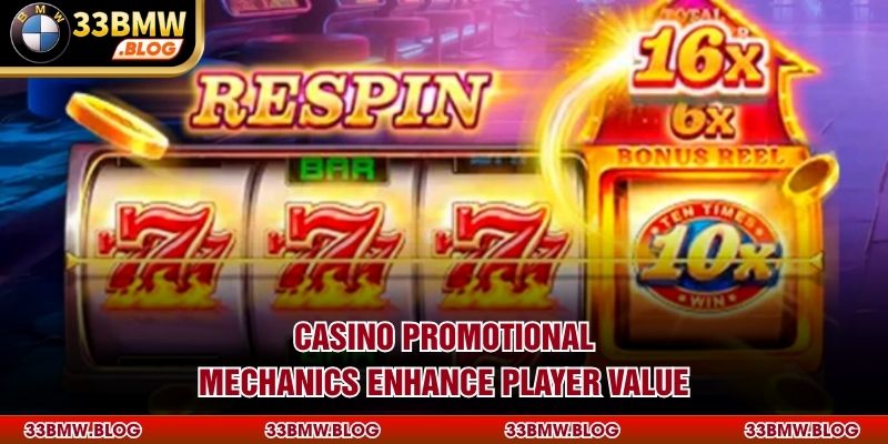 Casino promotional mechanics enhance player value
