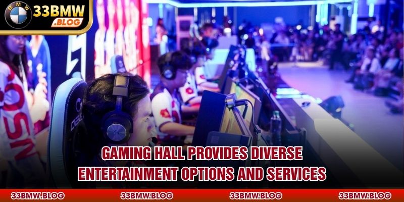 Gaming hall provides diverse entertainment options and services