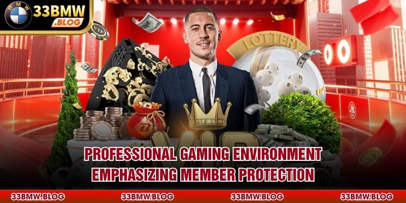 Professional gaming environment emphasizing member protection