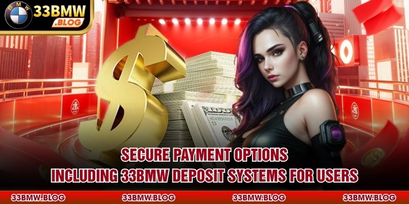 Secure payment options including 33BMW deposit systems for users
