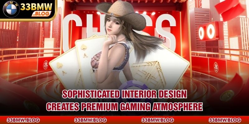 Sophisticated interior design creates premium gaming atmosphere
